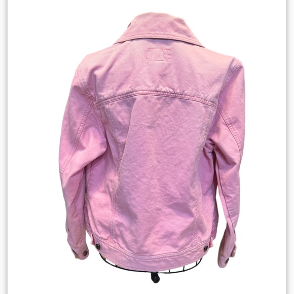 Vintage LL Bean Pretty in Pink button Up Jean Jacket size Small - Picture 2 of 16